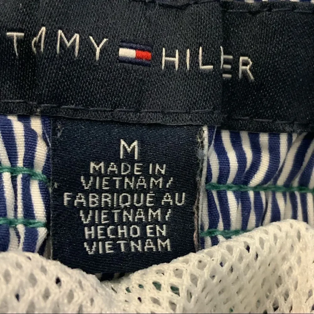 Tommy Hilfiger Plaid Board Swim Trunks Medium